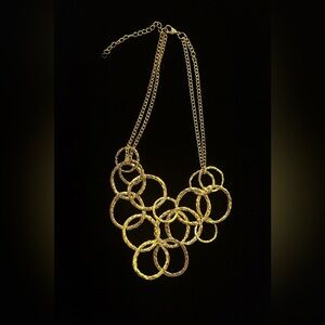 Elegant Gold Circle Necklace
